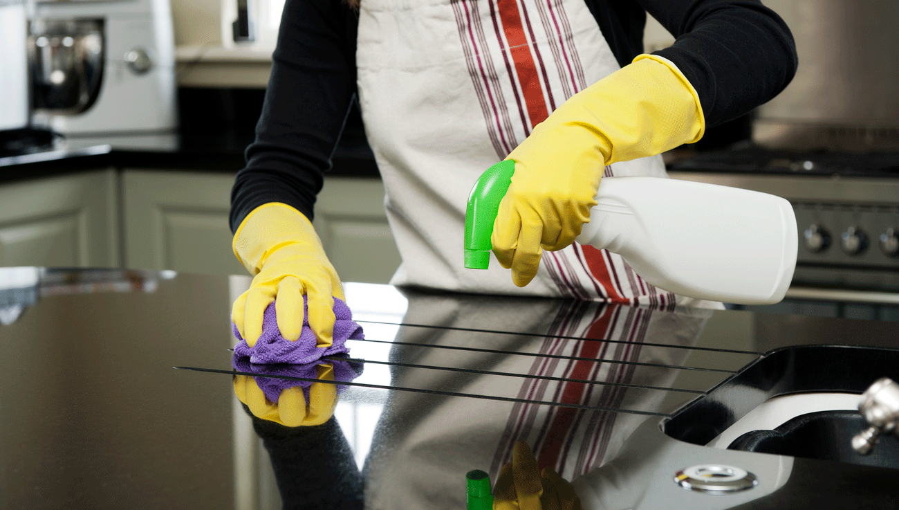 Worktop cleaning